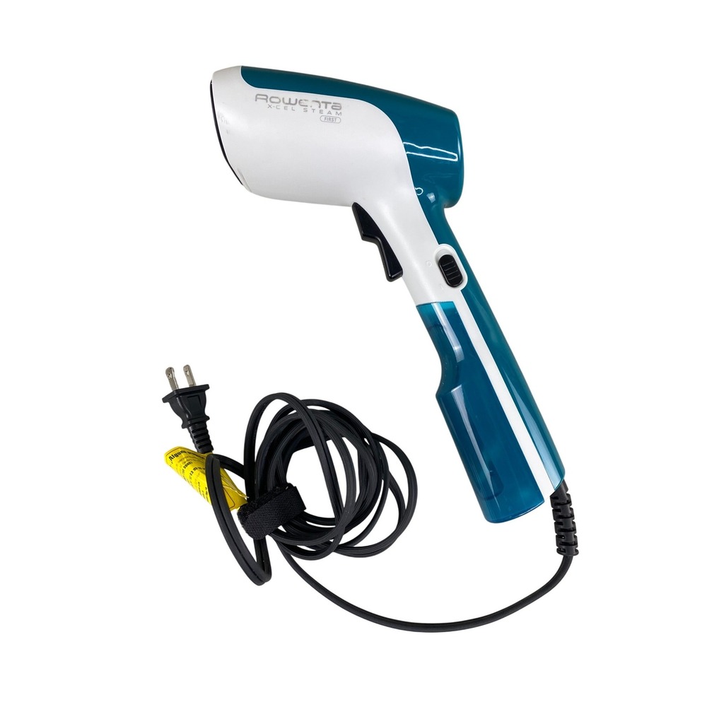 Rowenta Unisex X-Cel Steamer Handheld Garment Steamer Teal White Portable